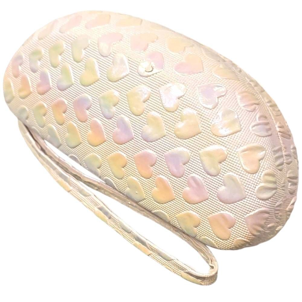 Tarity Iridescent Heart Hard Shell Eyewear Case